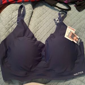 Nautica lounge bra, size 3x, navy blue